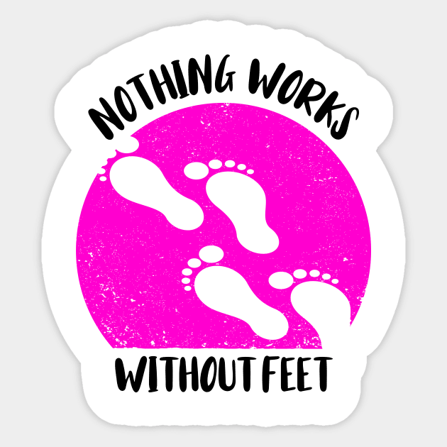 Foot care pedicure podiatrist nail salon gift Sticker by Johnny_Sk3tch